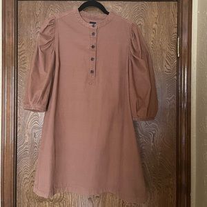 Gap Puff Sleeve Corduroy Mini Dress, Size M